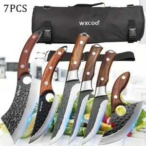 1-7PCS Professional Set Kitchen Knives